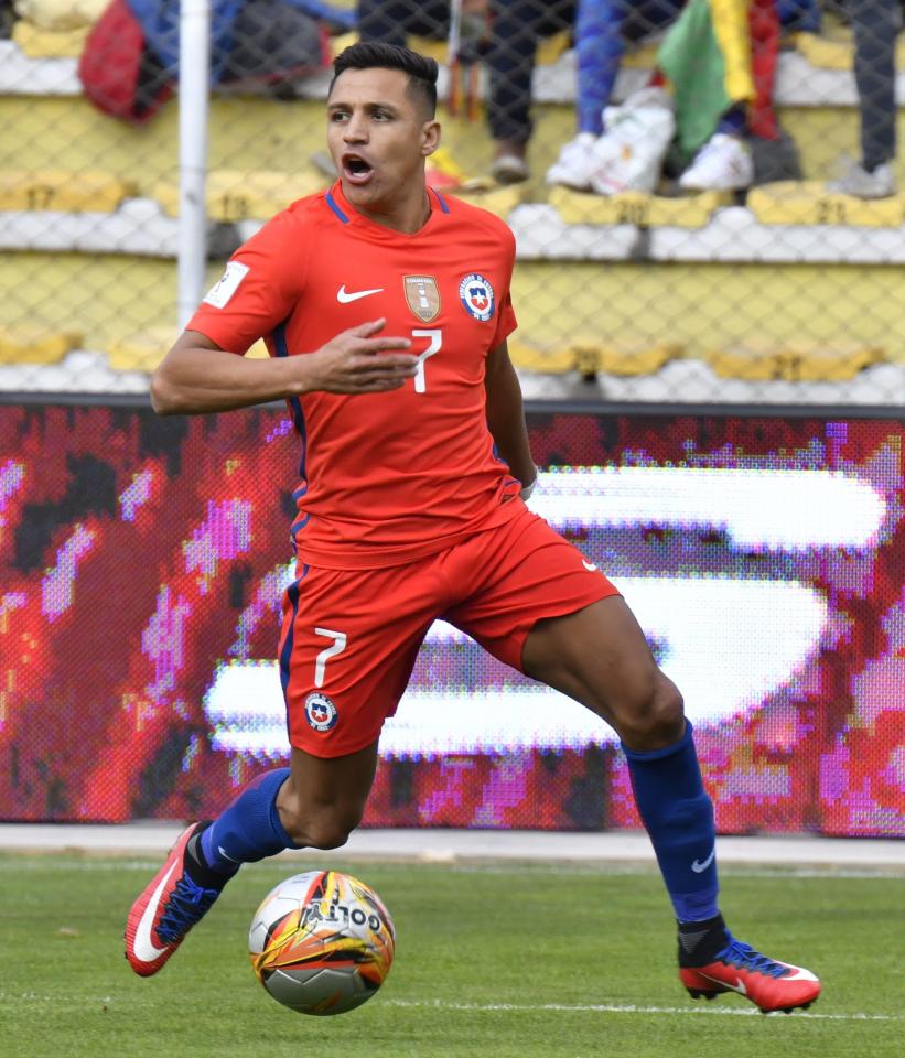 Alexis Sanchez came under criticism for his fitness while playing for Chile