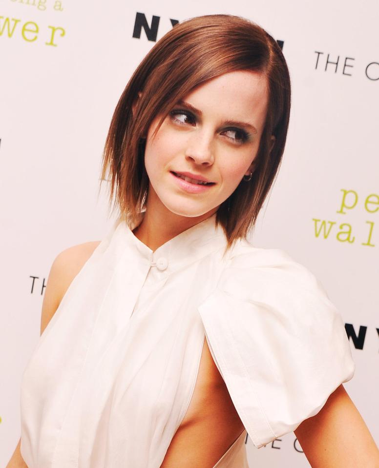  Emma pictured in 2012, during her 'bob' days, at the premier of The Perks Of Being A Wall Flower