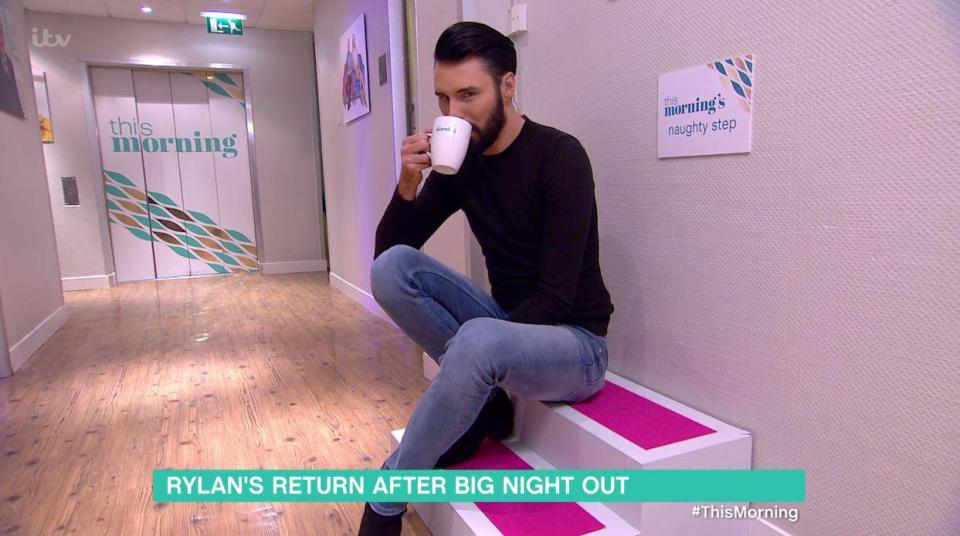  Rylan didn't look happy about being 'shamed'