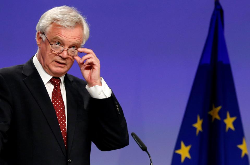  Recently Adonis publicly mocked David Davis' (pictured) negotiating skills