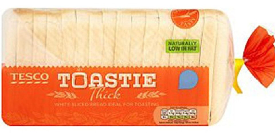 Tesco will be toasting its own-brand 50p White Toastie Thick loaf