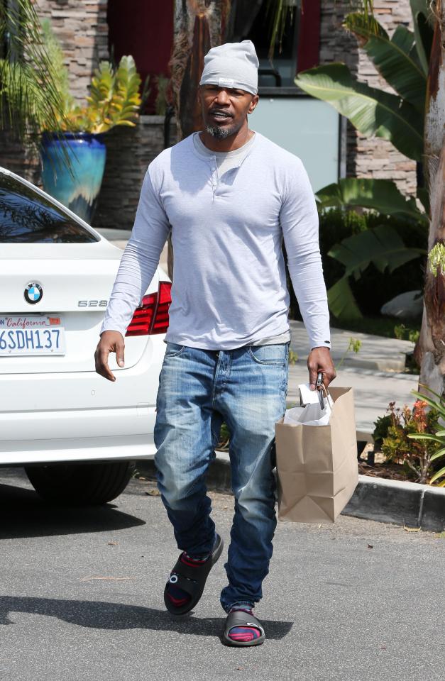  Jamie Foxx stepped out for the first time since confirming he's dating actress Katie Holmes