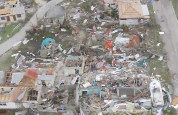  Homes and building lie ruined in the wake of the devastating hurricane