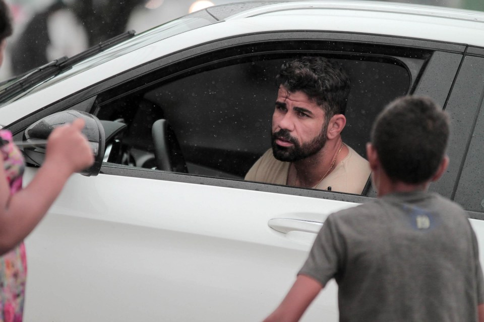 Diego Costa is still in his Brazilian hometown of Lagarto and not on his way back to London