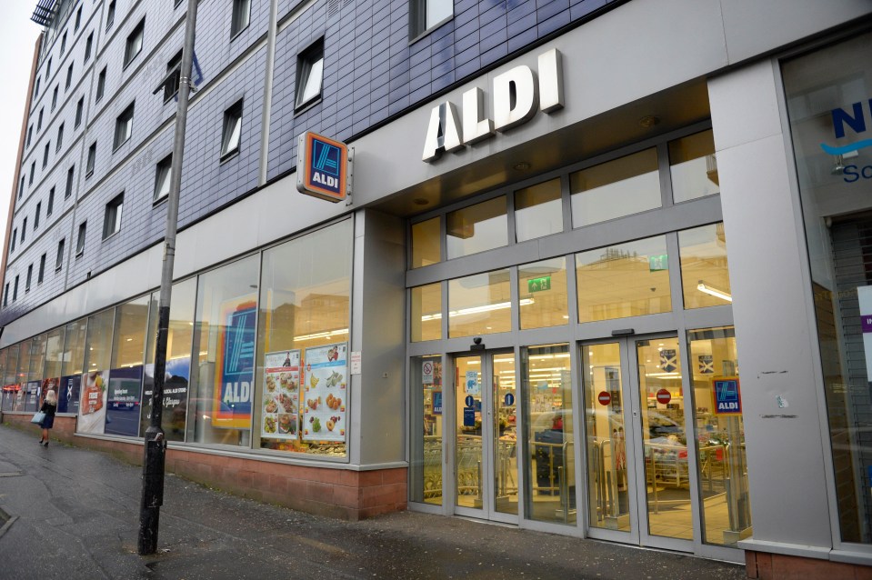 Aldi’s Glasgow store where it had a small number of TVs