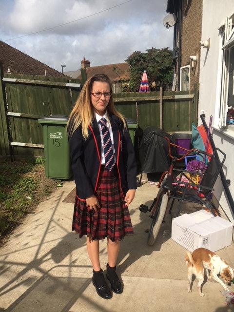 Casie Ann Port, 15, was sent home from school on the first day back after summer