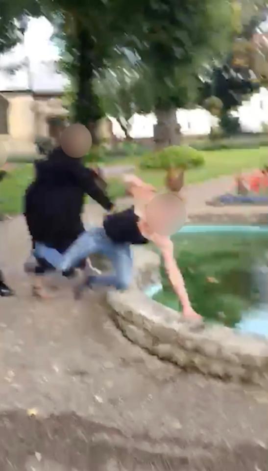  A woman on a mobility scooter shoved a teenage girl into a fountain in Wisbech, Cambs