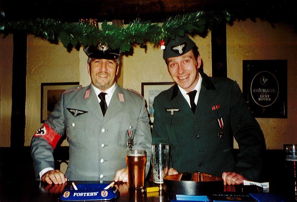  TV chef Paul Hollywood poses in Nazi uniform with pal in Kent pub