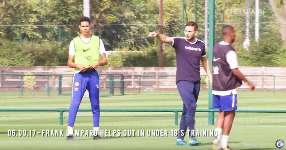 Frank Lampard has started work coaching the under-18s side at Chelsea