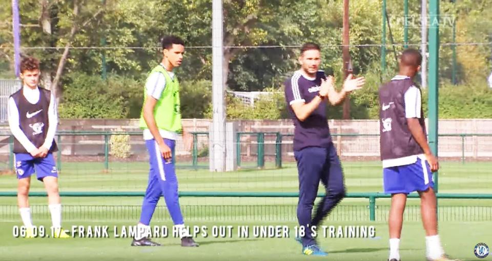 Frank Lampard is beginning his coaching career working with the talented youngsters at Chelsea