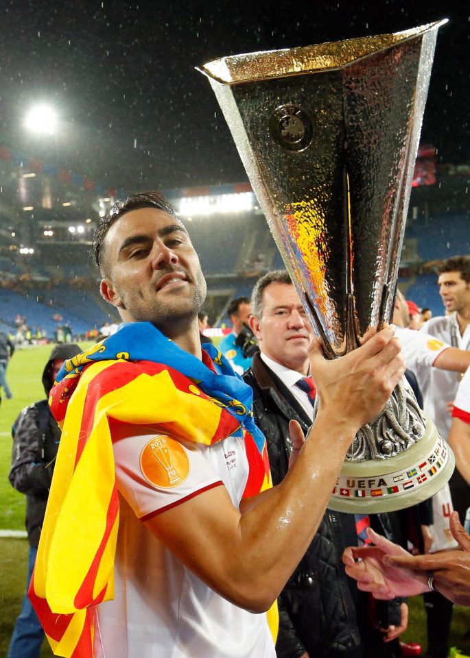  The Spain star won three Europa League titles in Spain before his £15million move