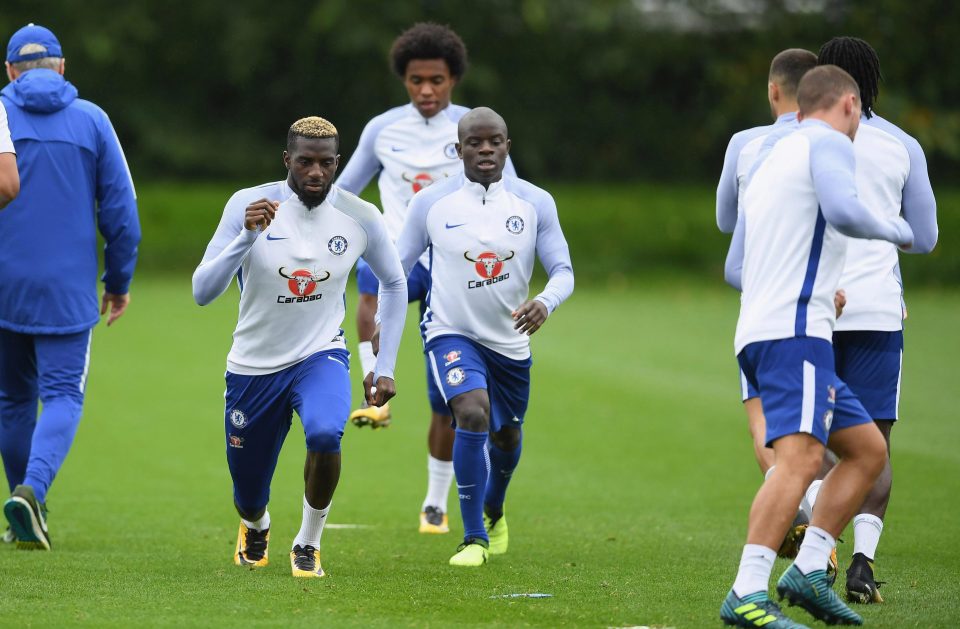 Tiemoue Bakayoko and N'Golo Kante could form the central midfield area for Chelsea against Leicester