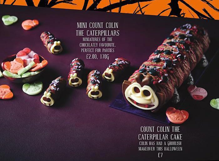  Marks and Spencer's famous Colin the Caterpillar has had a spooky make-over for Halloween