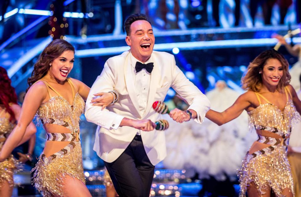  Craig Revel Horwood looked delighted to be back