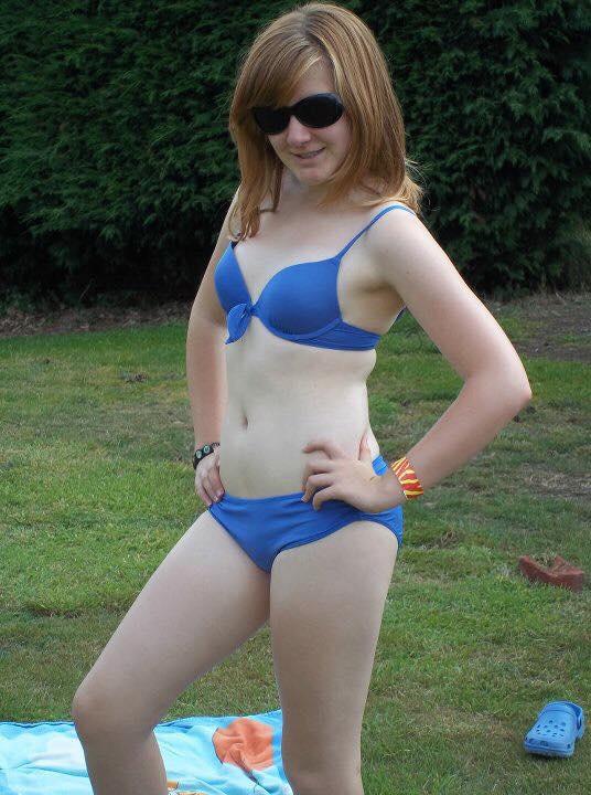  Becky, who thought she was fat when she was younger, pictured before she starved herself