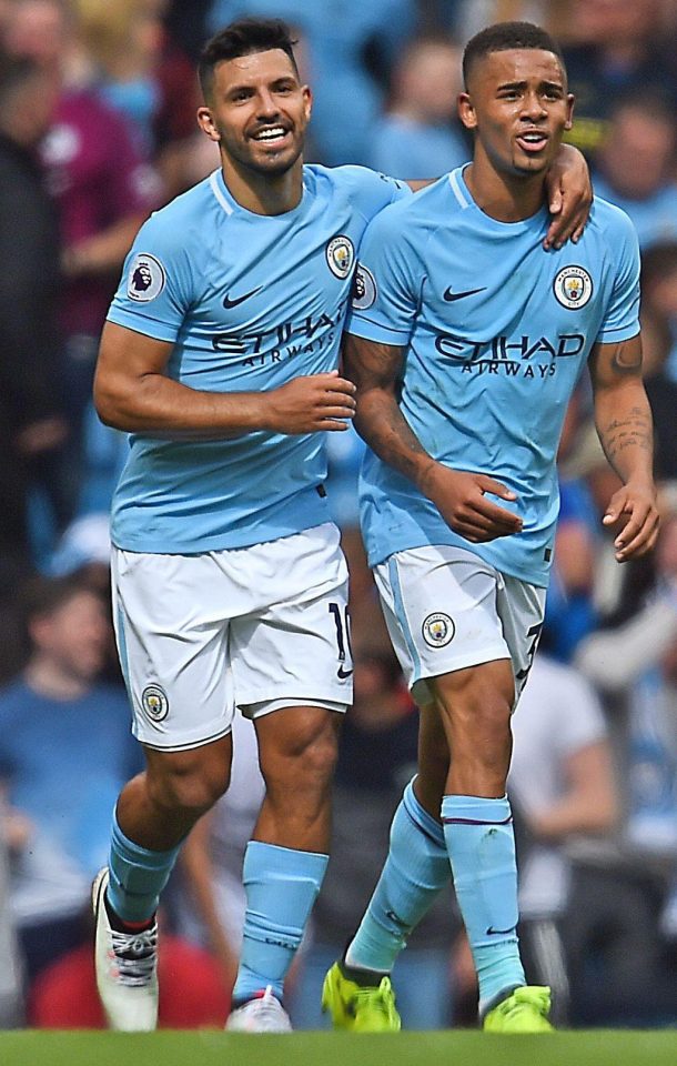 Gabriel Jesus and Sergio Aguero were expected to be rivals not partners but have quickly gelled well for Manchester City