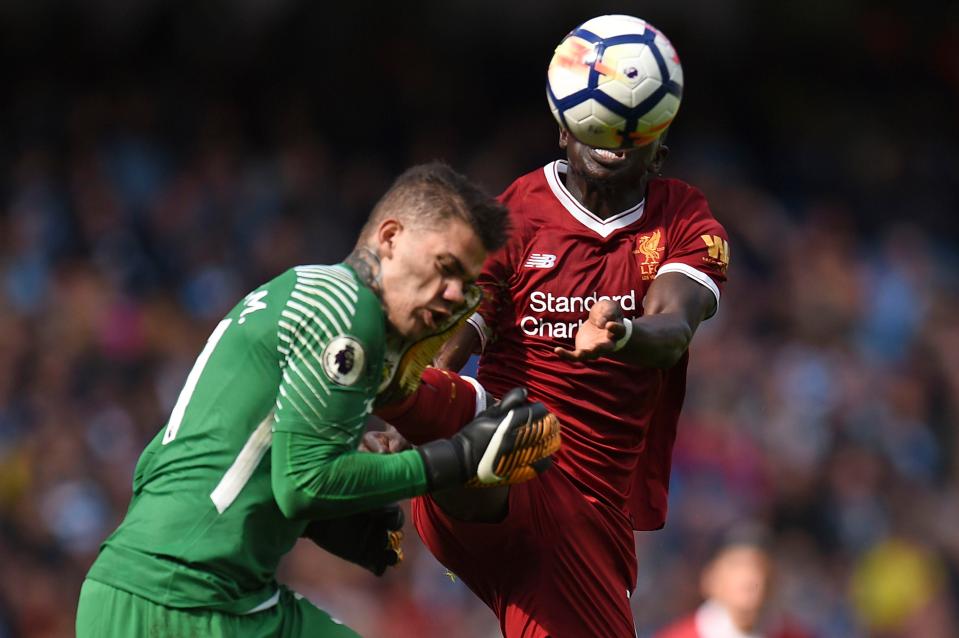  Sadio Mane was sent off against Man City in last weekends 5-0 drubbing