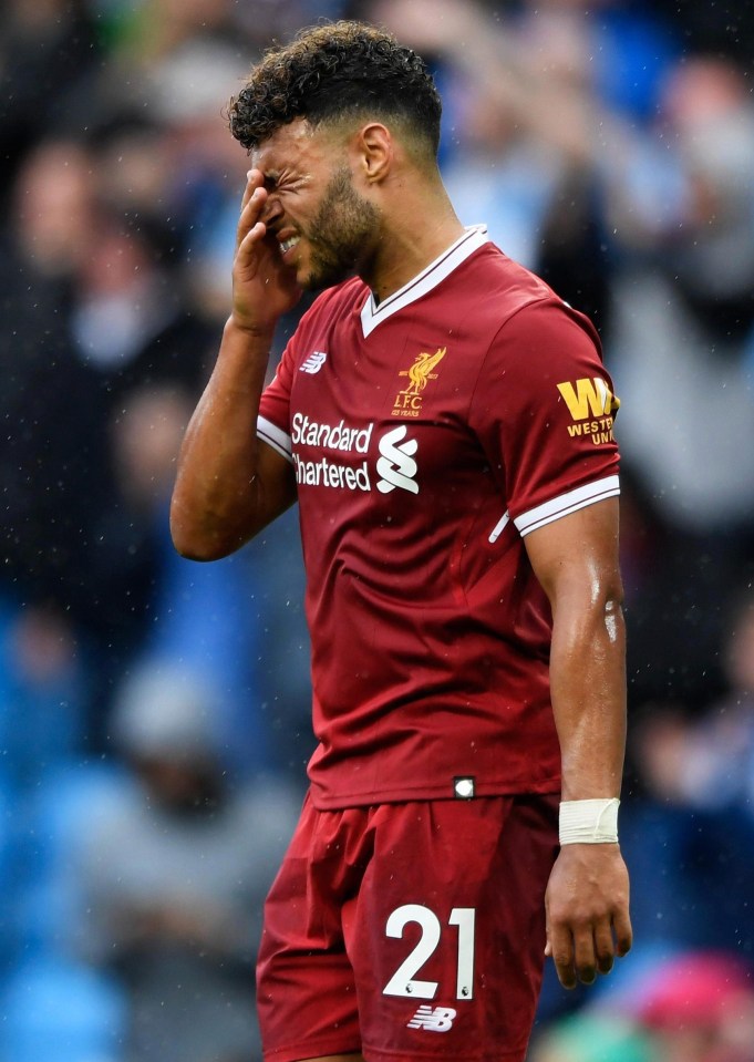 Alex Oxlade-Chamberlain endured a Liverpool debut to forget in the 5-0 loss to Man City at the Etihad on Saturday