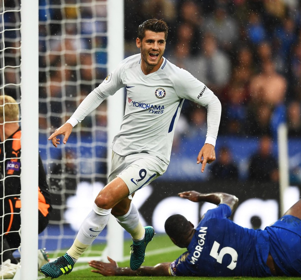 New striker Alvaro Morata is making up the goals for Chelsea