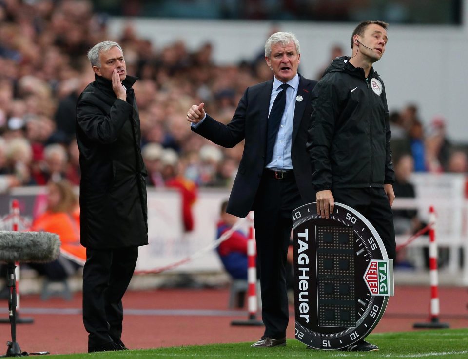 The two managers failed to shake hands at the final whistle