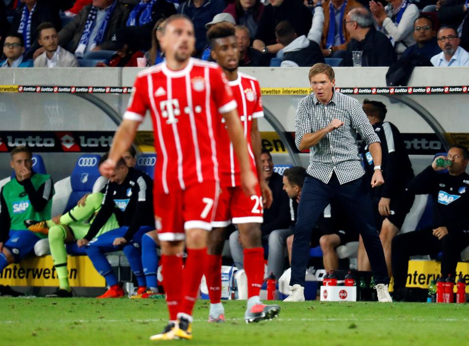 Nagelsmann led his Hoffenheim side to victory over Bayern last week