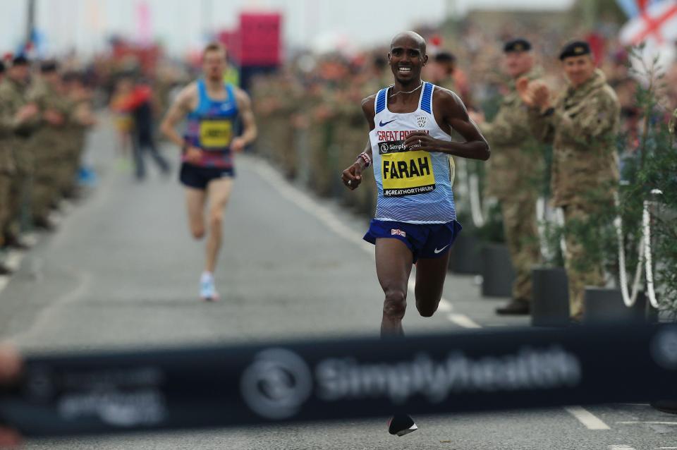  Mo Farah won the Great North Run in September and will now focus on marathons