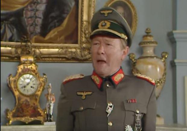  Hollywood claims he was dressed as General Von Klinkerhoffen