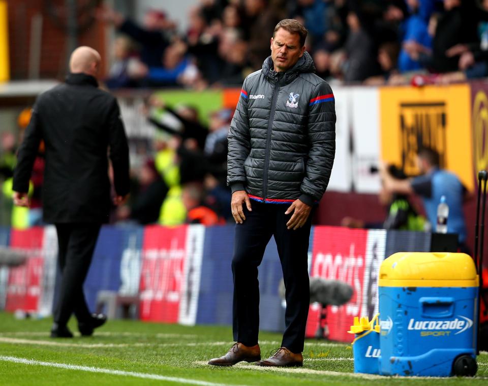 Frank De Boer is staring relegation in the face after horror start to 2017-18