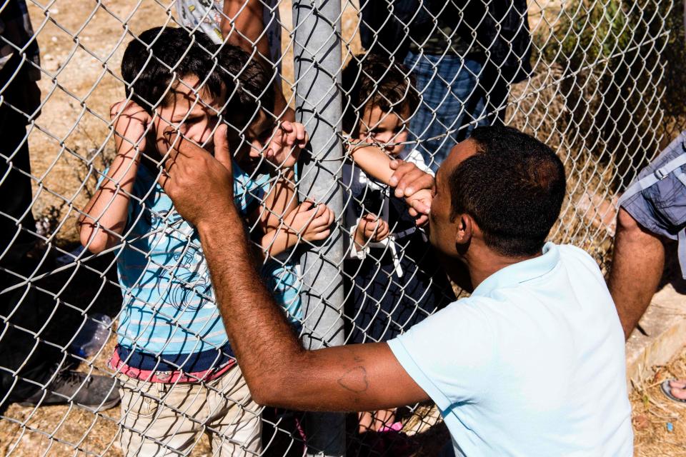  The children arrived with their mother at a refugee camp in Kokkinotrimithia, outside of the capital Nicosia