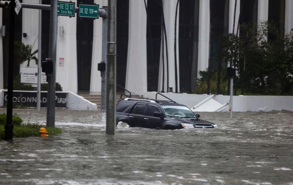  Cars have been swept away by raging waters