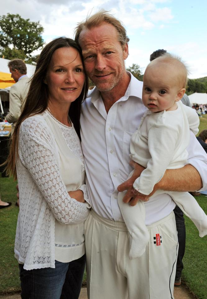 Iain and Charlotte with one of their daughters 