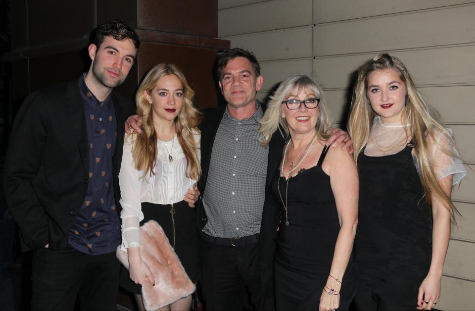  John with his family: Sam Michie, Daisy Michie, Carol Fletcher and Louella (right)