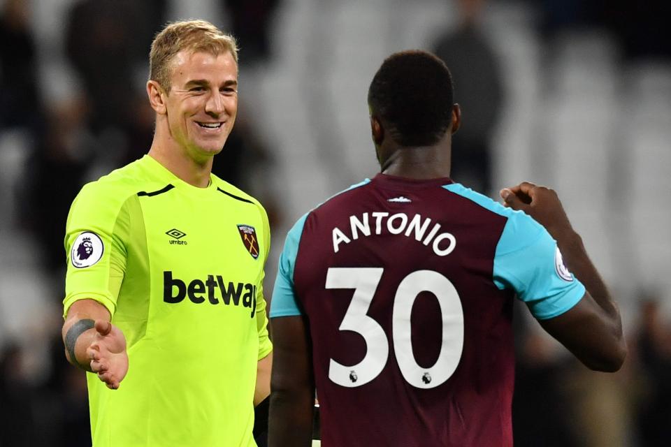 But he had reason to celebrate with Michail Antonio last night