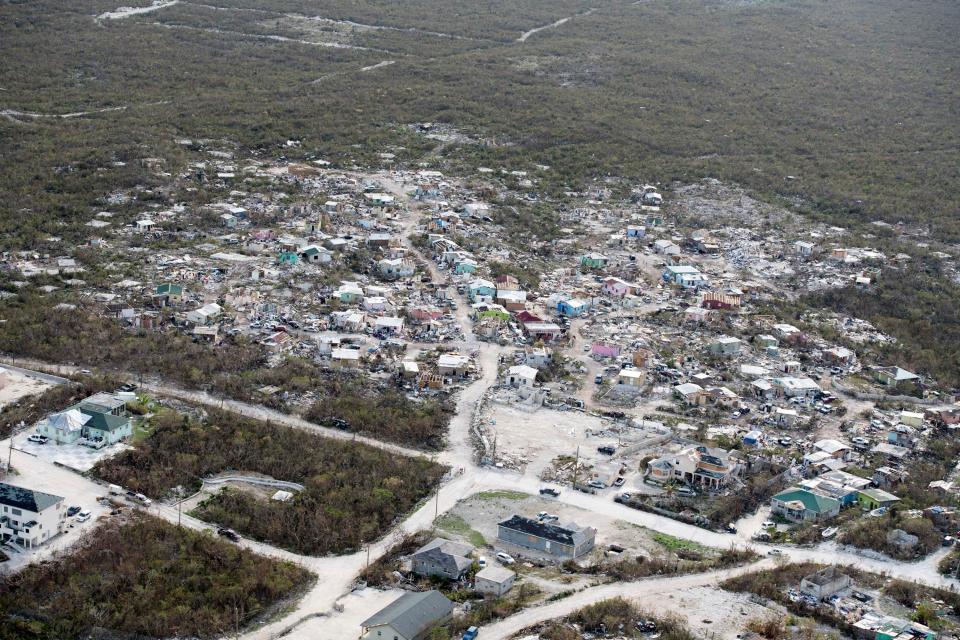  The island was subjected to mass flooding as the biggest storm on record over the Atlantic battered the island