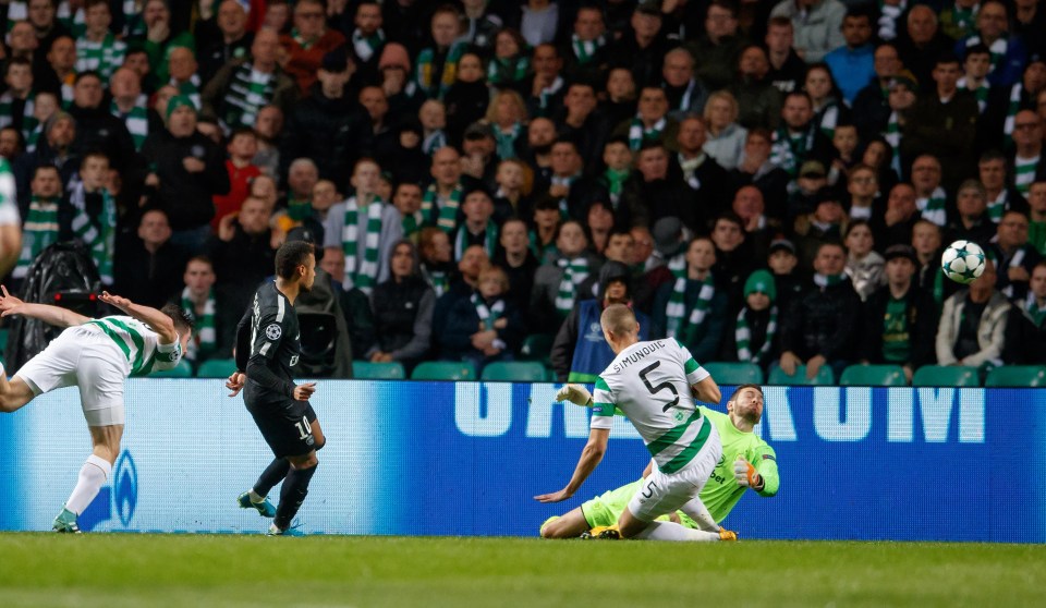 Neymar was off the mark in his first Champions League game for PSG - at Celtic