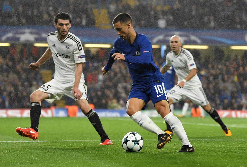 Eden Hazard managed to get some minutes under his belt on his return to full fitness