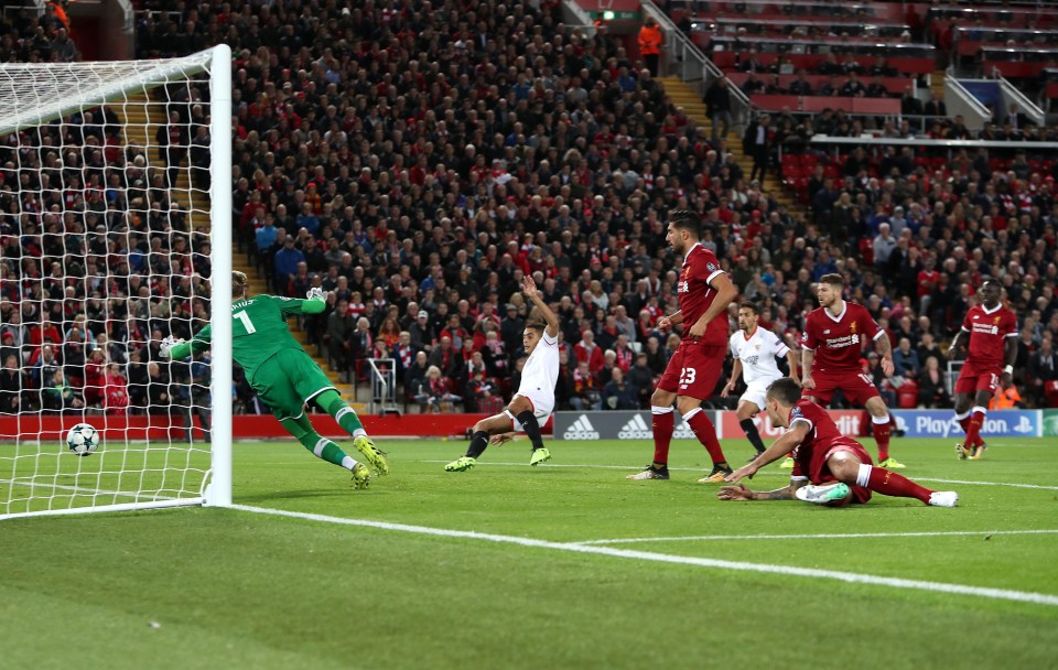 Liverpool's defence is exposed as Sevilla net their first goal at Anfield