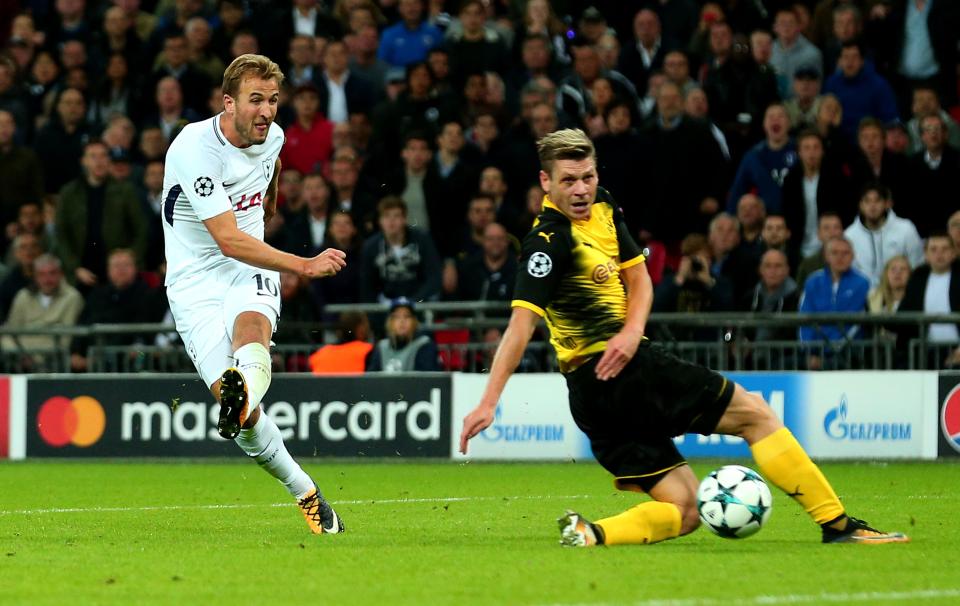  Harry Kane was on target as Spurs ran out 3-1 winners against Borussia Dortmund