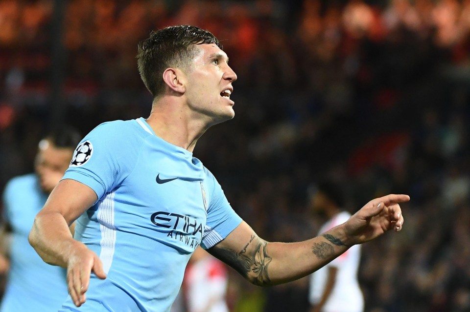 John Stones scored twice as Man City thrashed Feyenoord 4-0