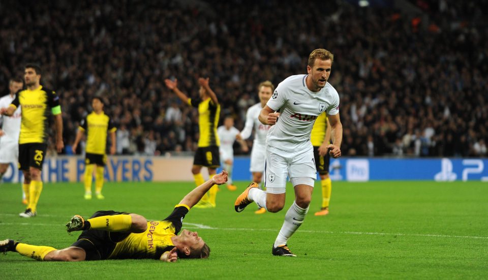  Harry Kane scored twice to give Spurs all three points against Dortmund