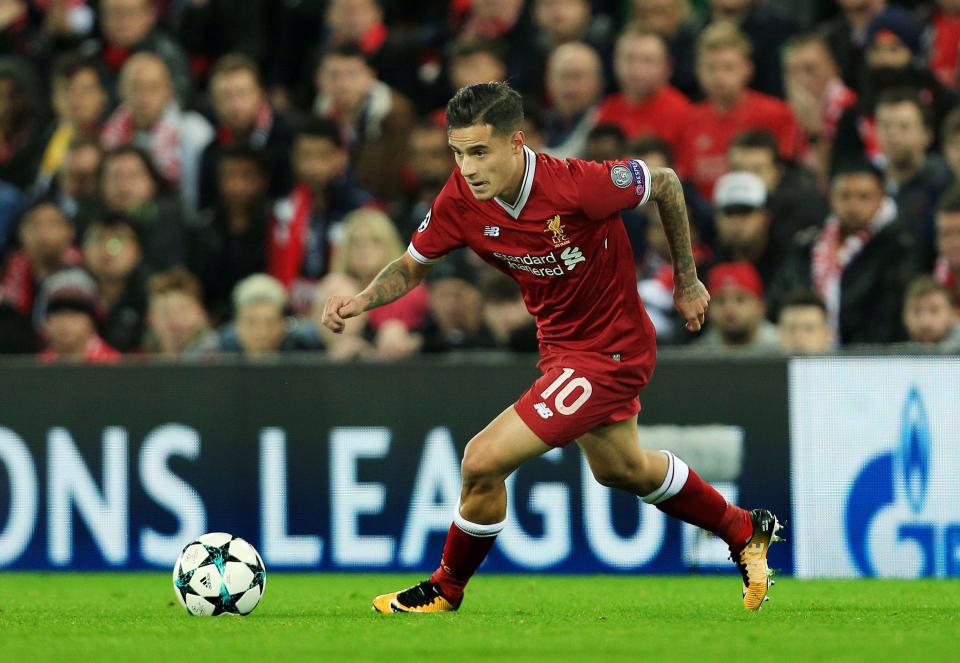  Philippe Coutinho is set to make his first start of the season for Liverpool against Burnley on Saturday