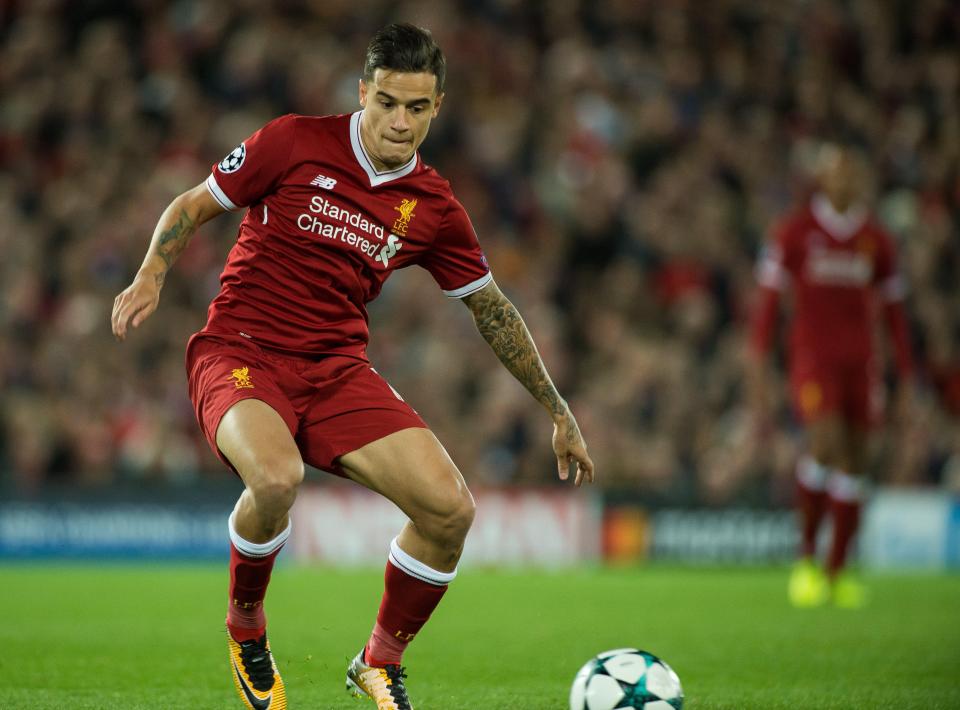  Coutinho made his first appearance for Liverpool off the bench in the Champions League match against Seville