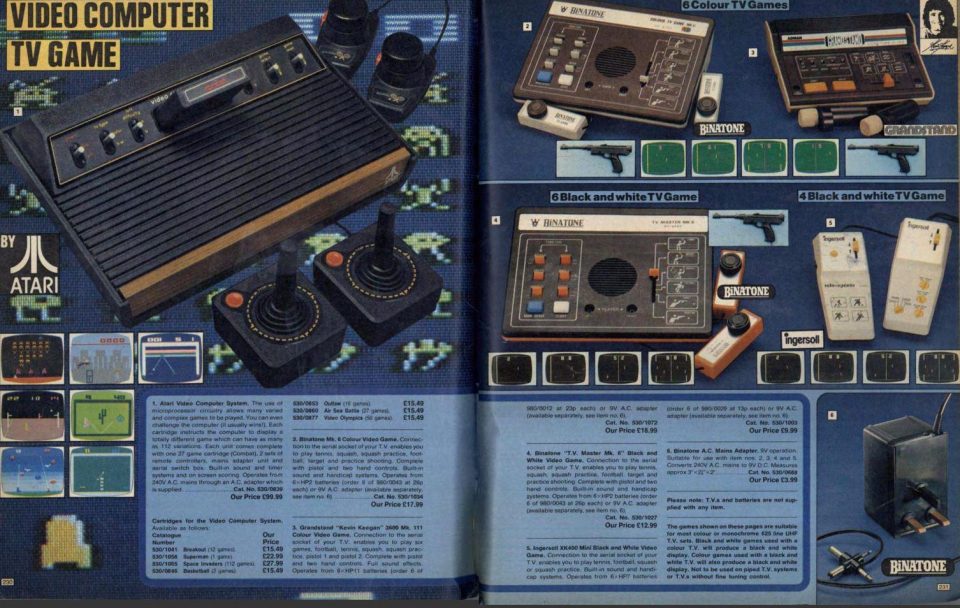  The third version of the Atari Video Computer System hit the stores from 1980 to 1982. Exclusive games included Steeplechase, Stellar Track and Submarine Commander