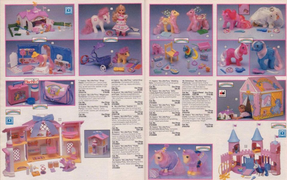  The first My Little Pony toys were produced in 1981. It didn't take long for the craze to take off, and a staggering 150 million ponies were sold in the 80s