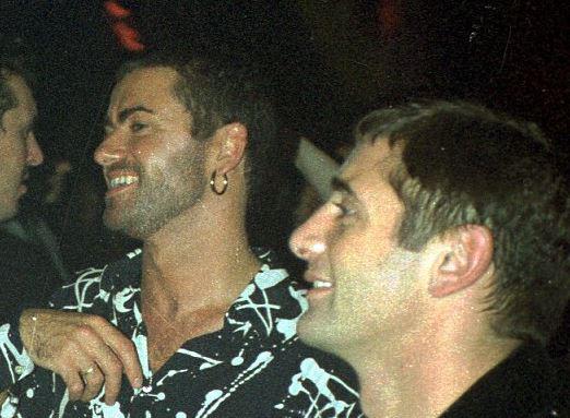  George with Anselmo Feleppa on a night out