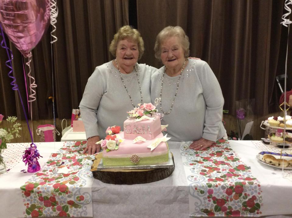  Pictured on their 90th birthday, the pair are inseparable - and still speak on the phone every day