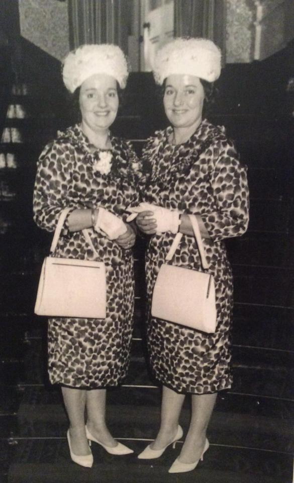  Growing up, the sisters worked in the same factory and liked pretending to be each other