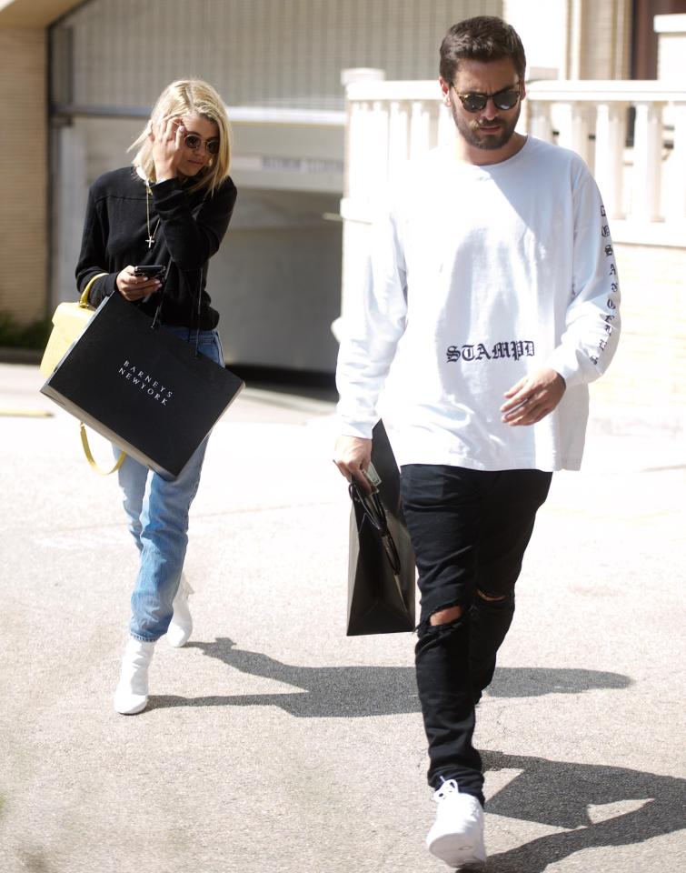  Scott Disick and Sofia Richie were seen out shopping at Barneys