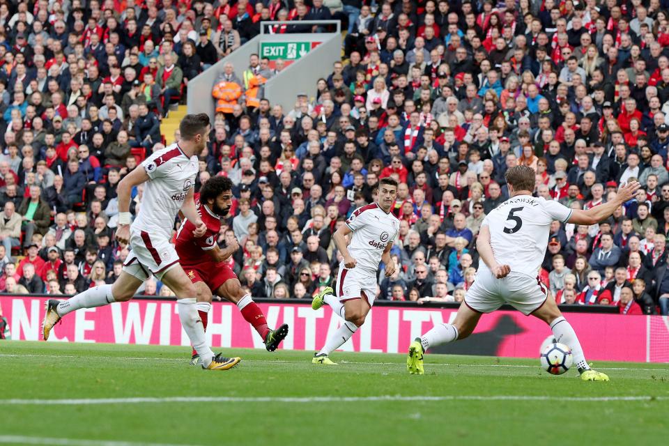  Former Roma star Mohamed Salah equalised for the Reds three minutes later with a fierce drive