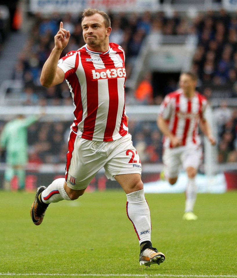 Stoke playmaker Xherdan Shaqiri hails his superb leveller at Newcastle